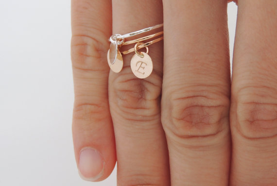 Eigendom Onophoudelijk toernooi Little Charm Ring - Initial Rings - Jewelry with Initials