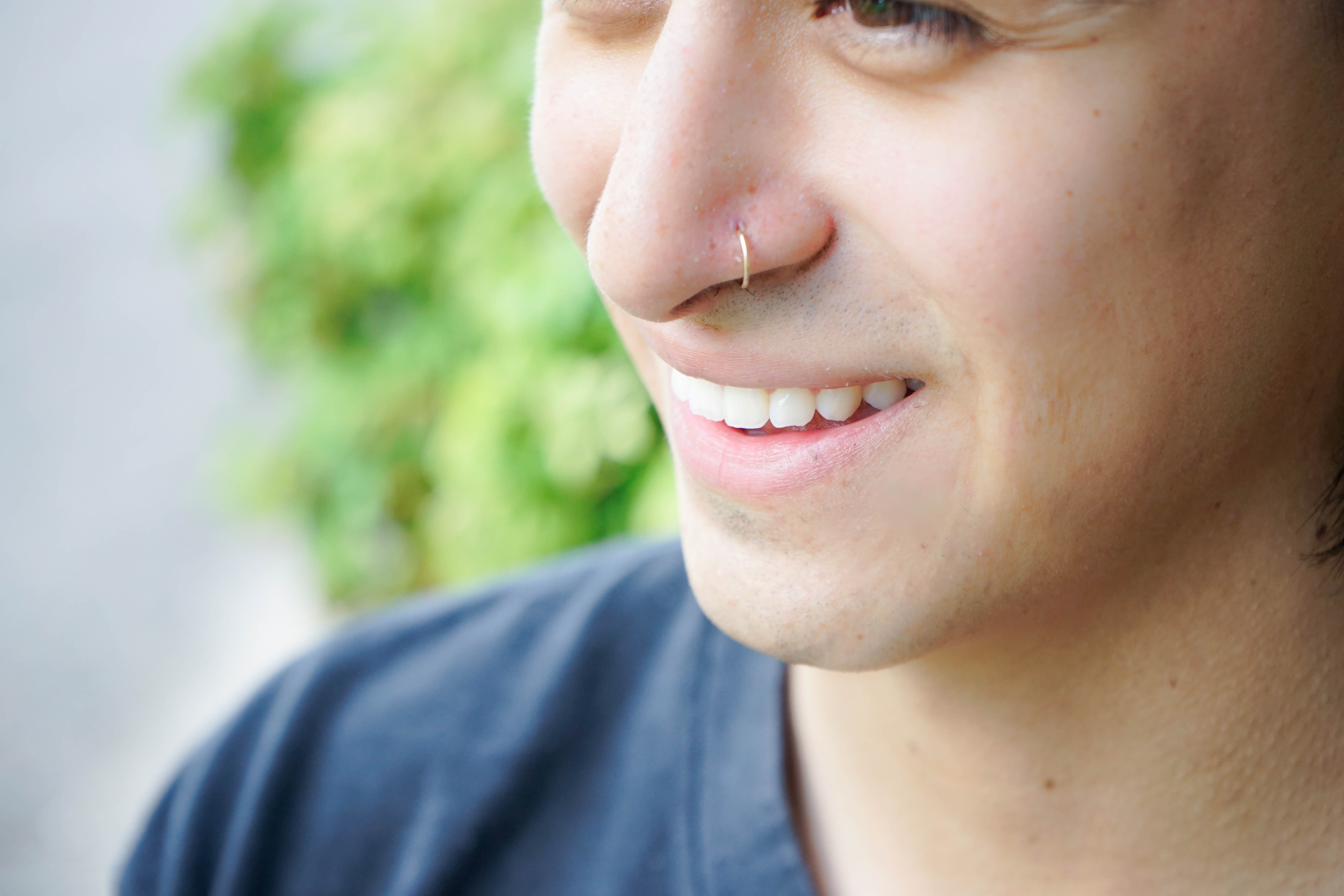 Solid Gold Nose Piercing - Nose Jewelry 