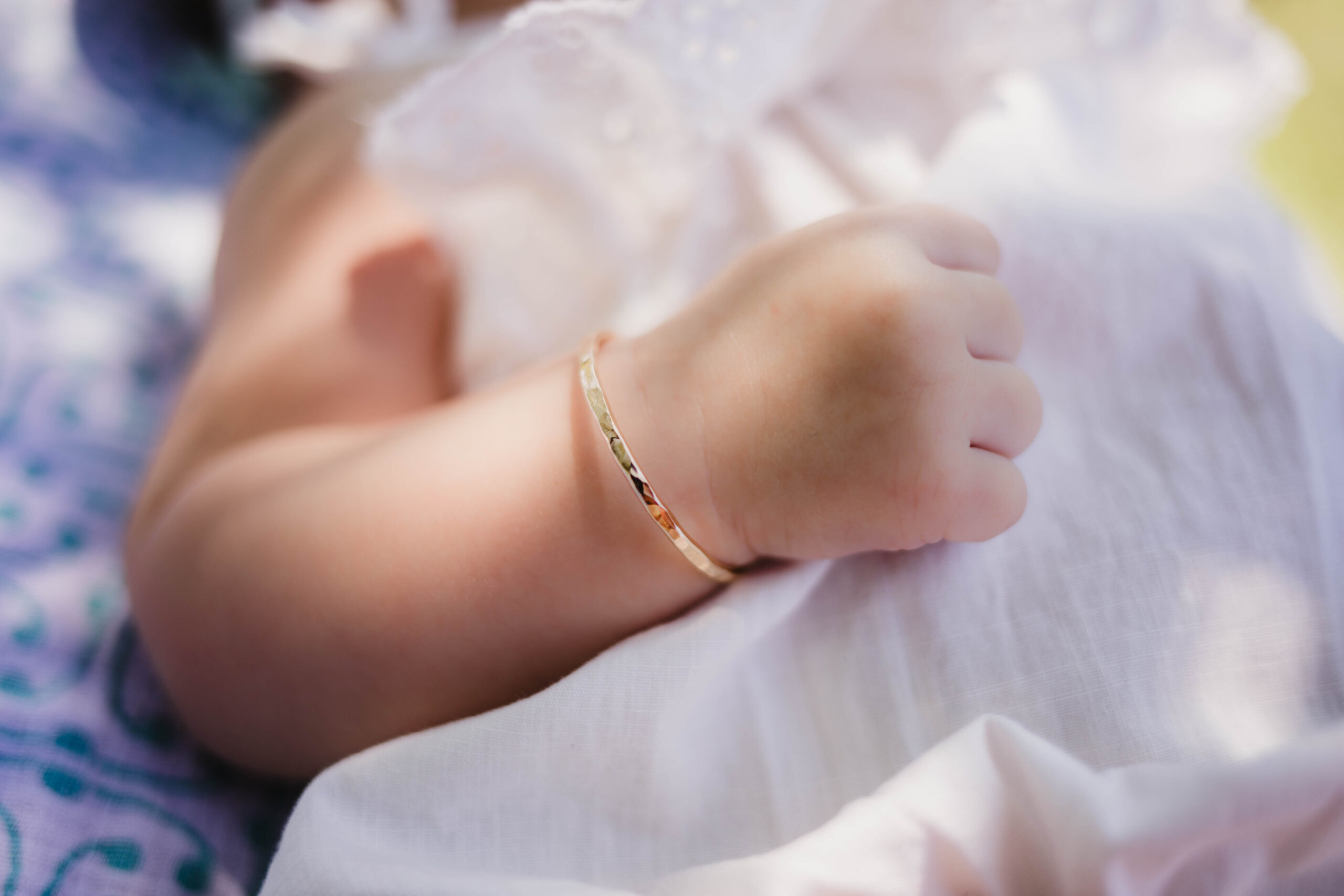 Personalized Bangle Bracelet Infant/Baby/Toddler - BeadifulBABY