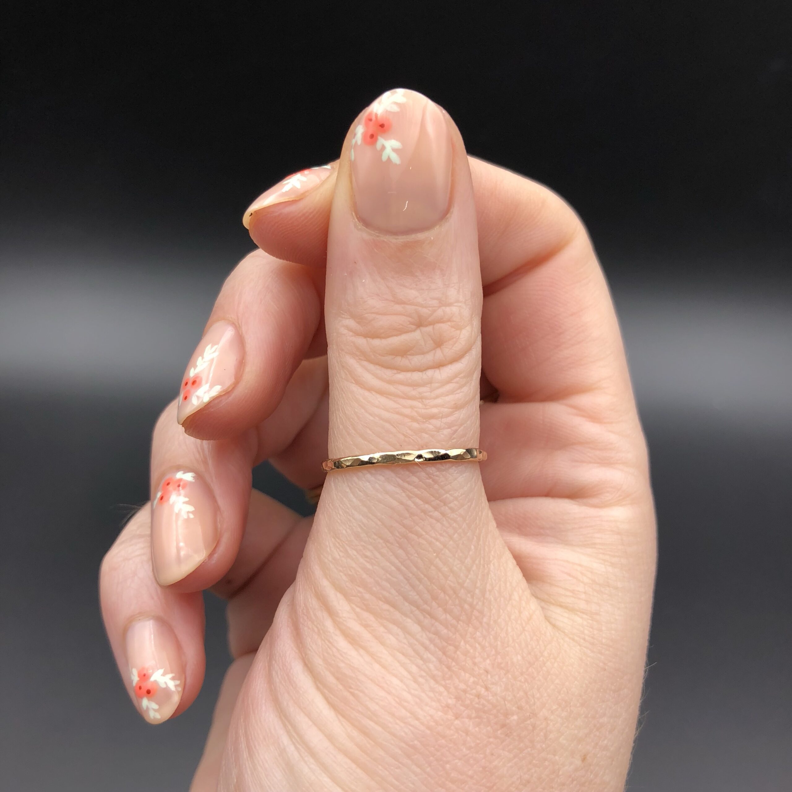 Thumb Rings For Women | 1/10 Carat Diamond Thumb Ring In 14 Karat White Gold