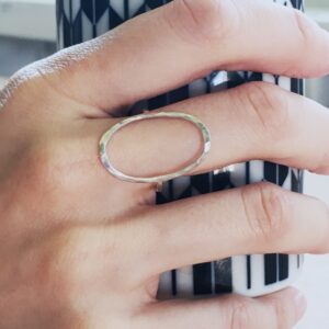 styled oval ring