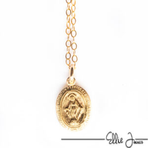 saint christopher medal on chain
