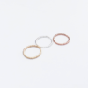 twist rope nose ring silver gold rose gold