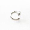 sterling silver captive bead ring