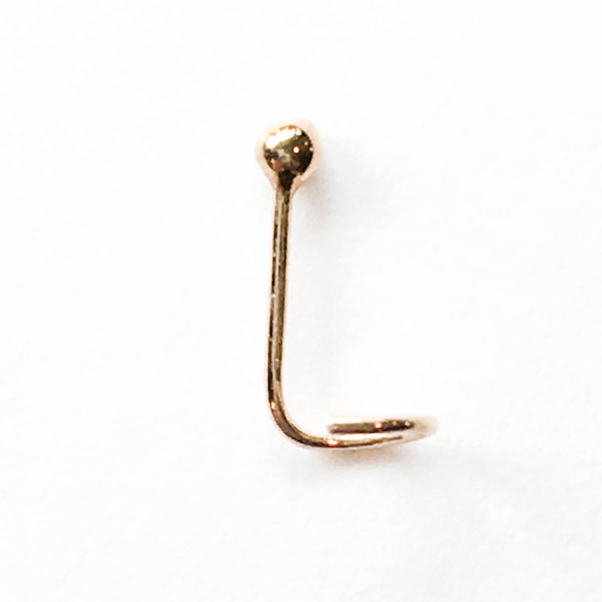 Gold Ball Nose Stud Tiny Nose Ring Dainty Stud Nose Ring