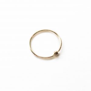 14k nose hoop with ball closure