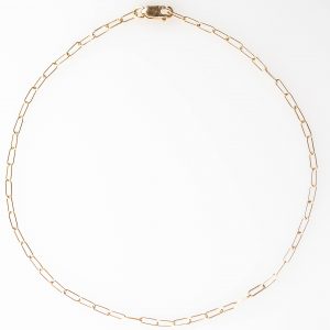 Paperclip Handmade Gold Anklet