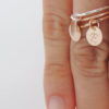 yellow gold filled personalized initial ring
