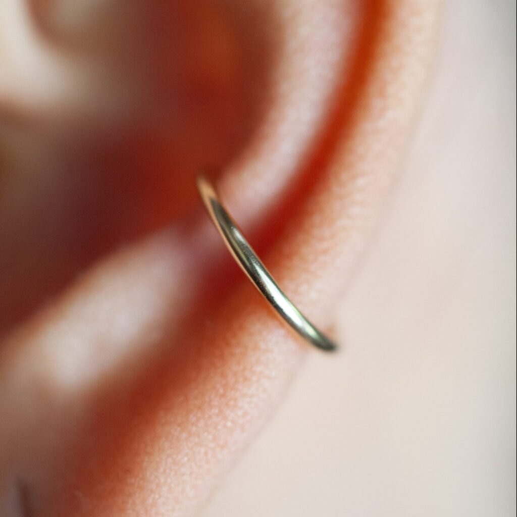 16G Smooth or Hammered Ear Cuff - 14k Gold Fill