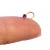 Gold Genuine Yellow and Pink sapphire Nose Stud
