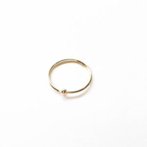 Ball Captive Hoop Nose Ring in Gold-Filled Yellow/Rose