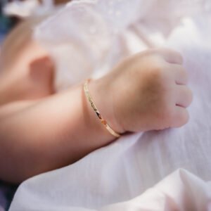 Baby Bangle, Baby’s First Bracelet in 14K Gold-Filled Yellow