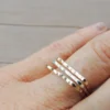 Square Ring, Stackable Ring for Modern Elegance