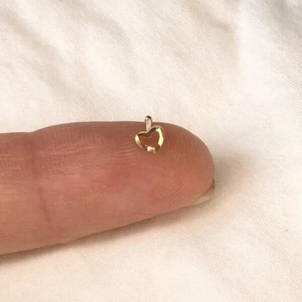 Heart Shaped Nose Stud