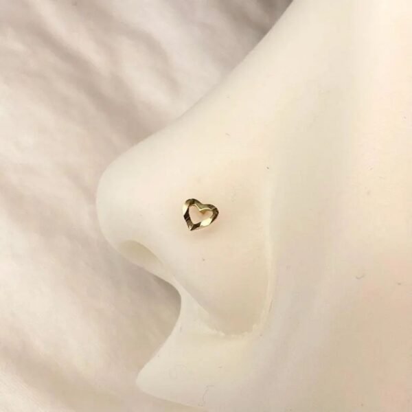 Heart Shaped Nose Stud