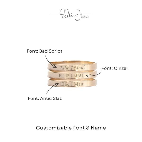 personalized name ring