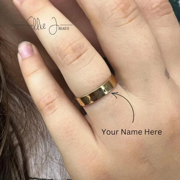 14K Gold Filled Personalized Name Ring