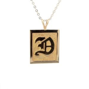 D initial pendant