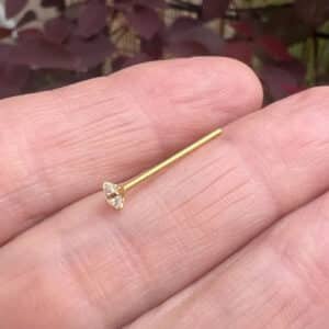 surgical steel nose stud