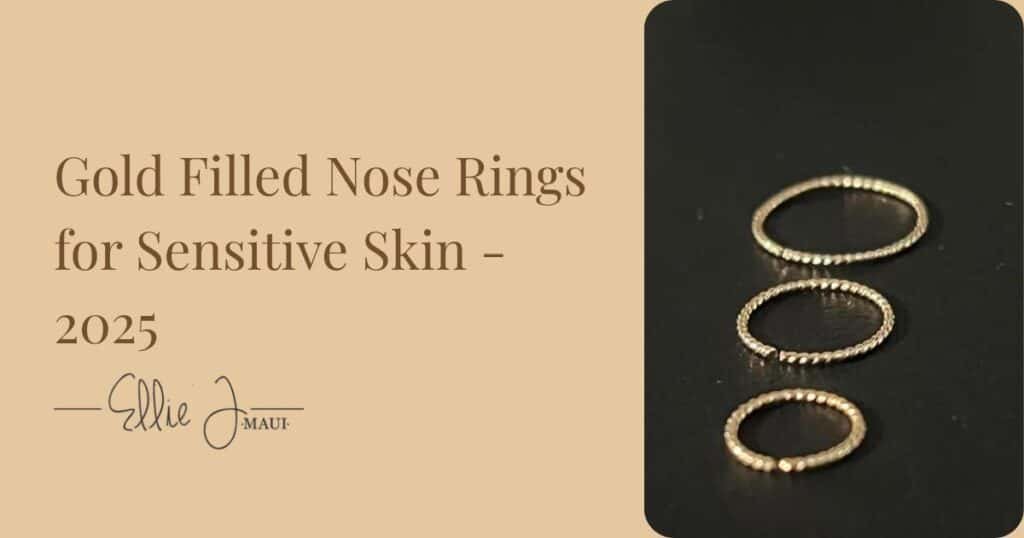 Gold Filled Nose Rings for Sensitive Skin
